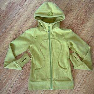 lululemon athletica Scuba Hoodie Women’s Lime Green Sweatshirt size 2